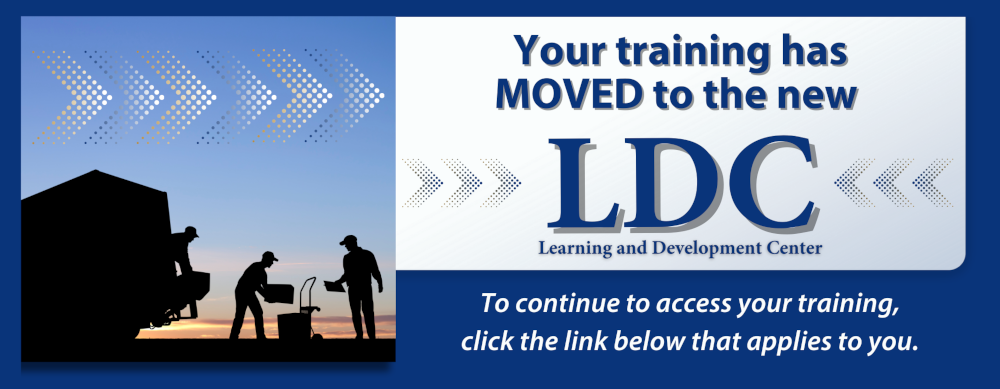 Trainings are now taken in the Learning Development Center